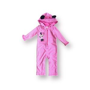 Disney Baby Hooded Minnie Rashguard Size 9-12 Months